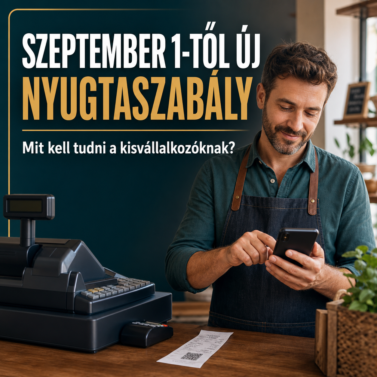 Szeptember 1-től új nyugtaszabály – tudnivalók kisvállalkozóknak